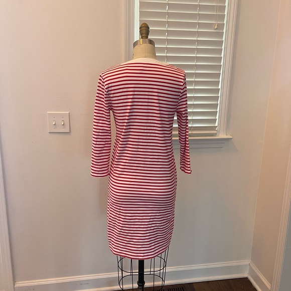 EUC Draper James T-Shirt Dress in Red Nautical Stripe - Picture 5 of 6